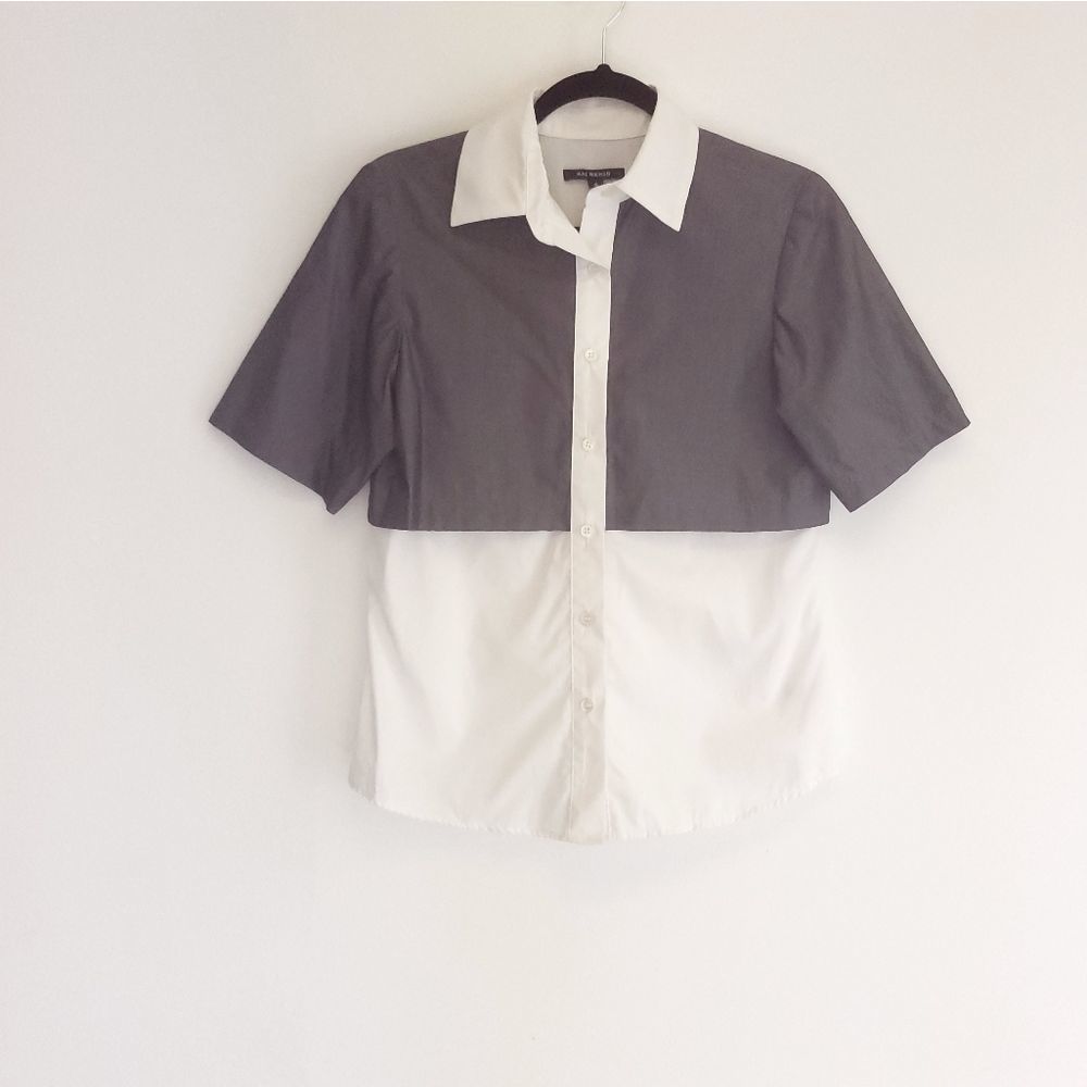 Kal Reiman Bias Cape Button Up Shirt Size 4